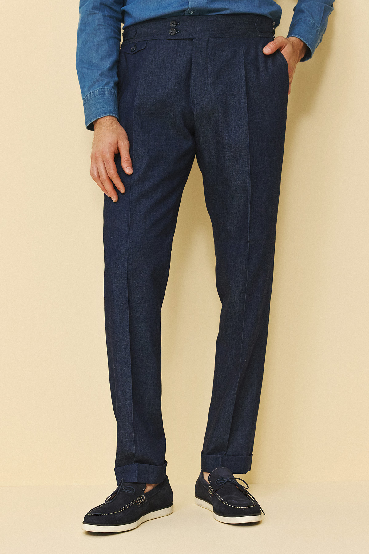 Bizzaro Κοστούμι ΜΙΣΟΦΟΔΡΟ 854-098 Slim Fit σε BlUe Χρώμα - Image 6