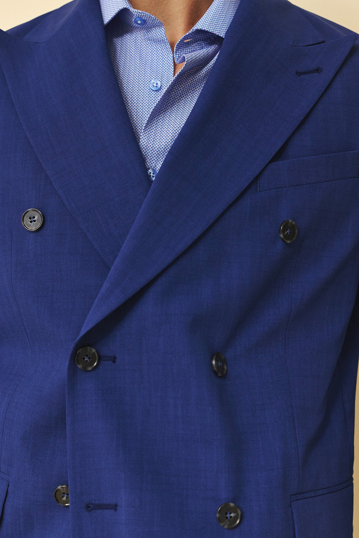 Bizzaro Κοστούμι Σταυρωτό 757-098 Slim Fit σε BlUe Χρώμα - Image 4