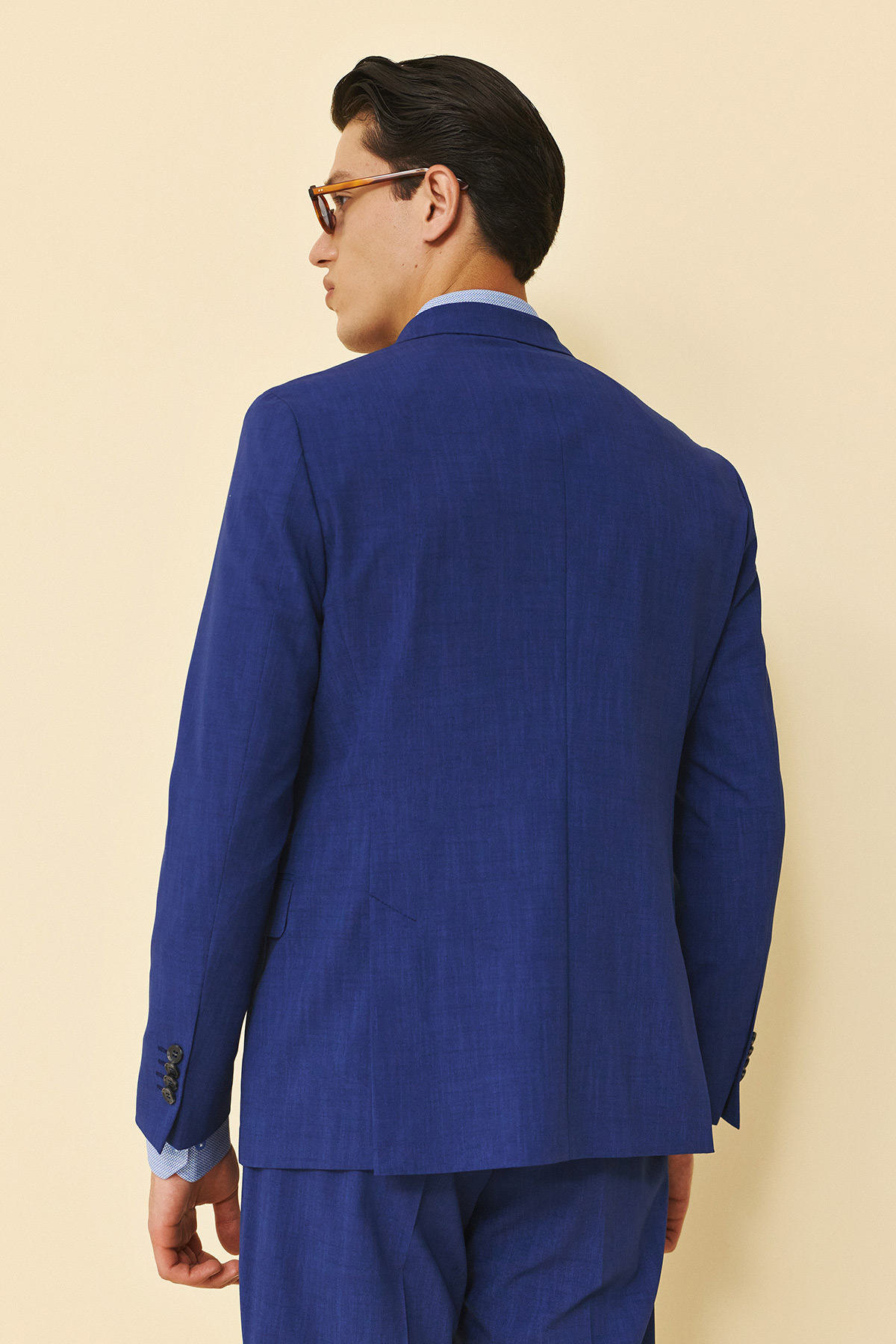 Bizzaro Κοστούμι Σταυρωτό 757-098 Slim Fit σε BlUe Χρώμα - Image 5