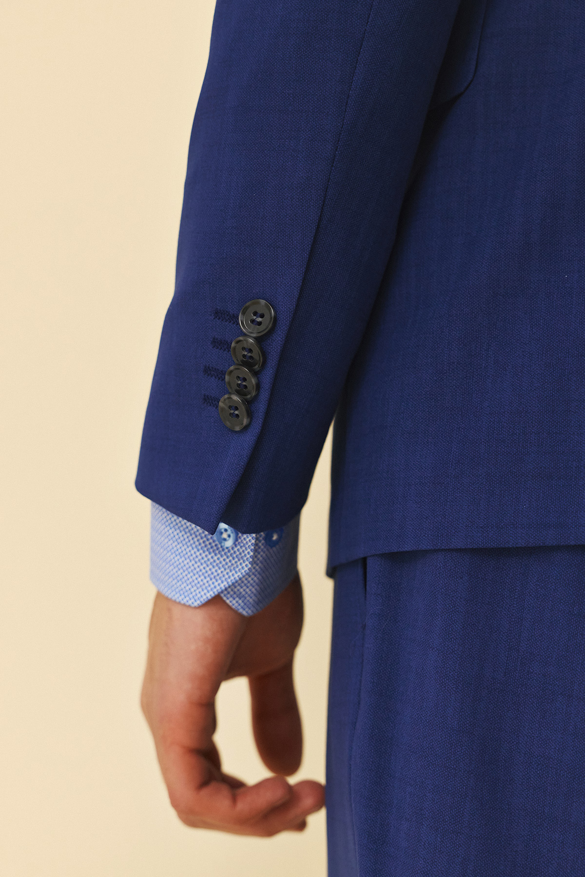 Bizzaro Κοστούμι Σταυρωτό 757-098 Slim Fit σε BlUe Χρώμα - Image 6