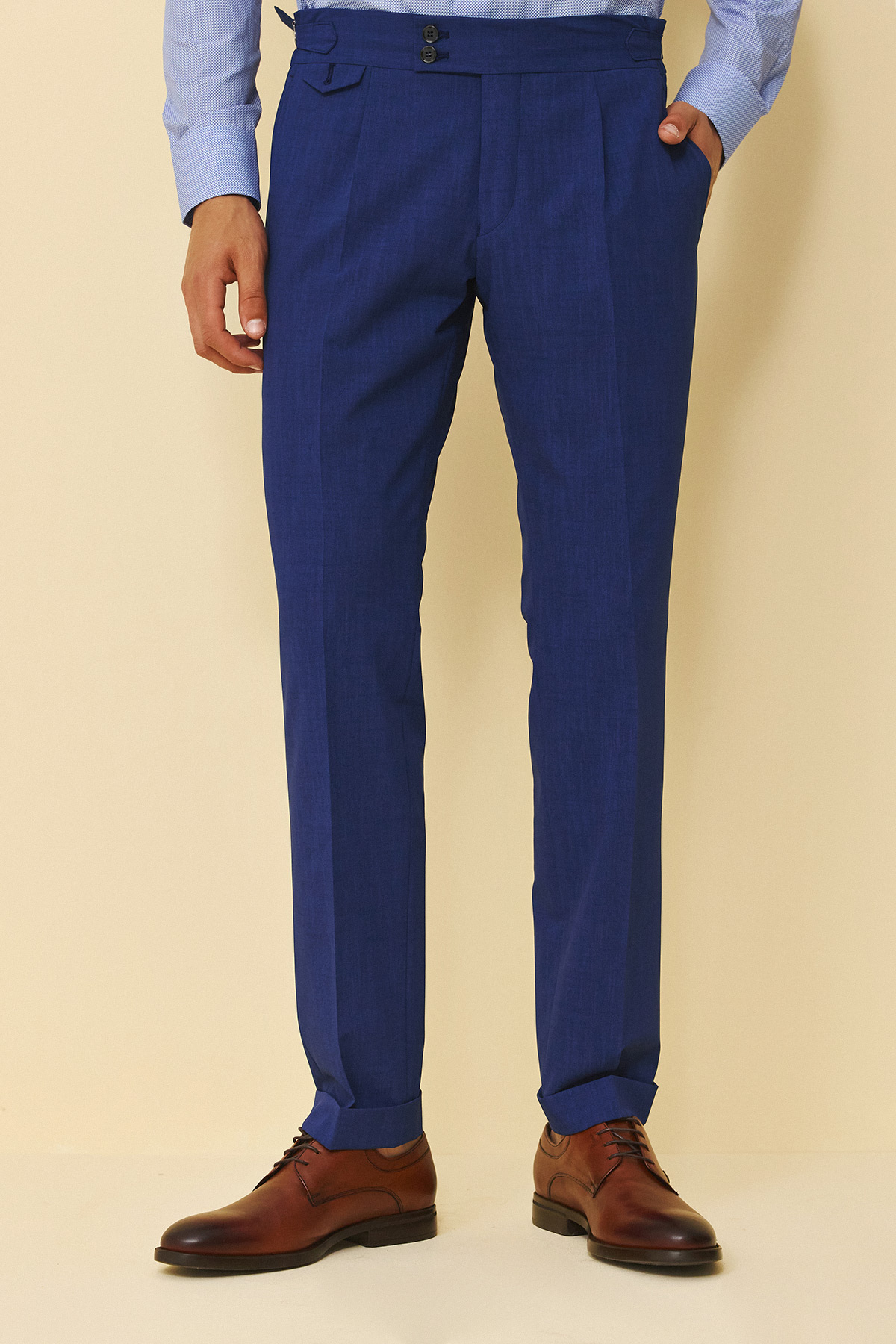 Bizzaro Κοστούμι Σταυρωτό 757-098 Slim Fit σε BlUe Χρώμα - Image 9
