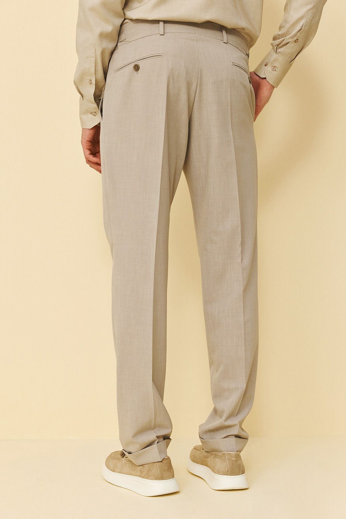 Bizzaro Κοστούμι ΜΙΣΟΦΟΔΡΟ 854-098 Slim Fit σε Elephant Χρώμα - Image 12