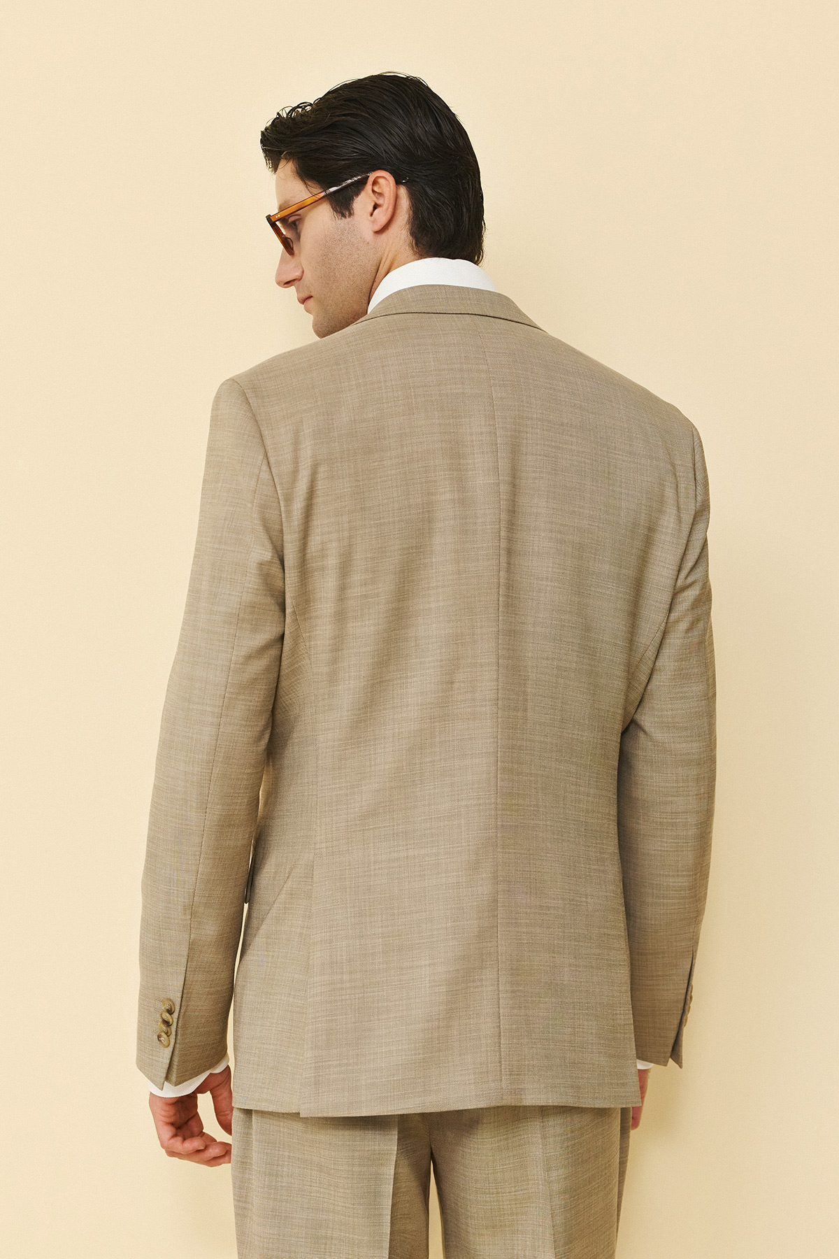 Bizzaro Κοστούμι 855G-081 Slim Fit σε Light Brown Χρώμα - Image 8