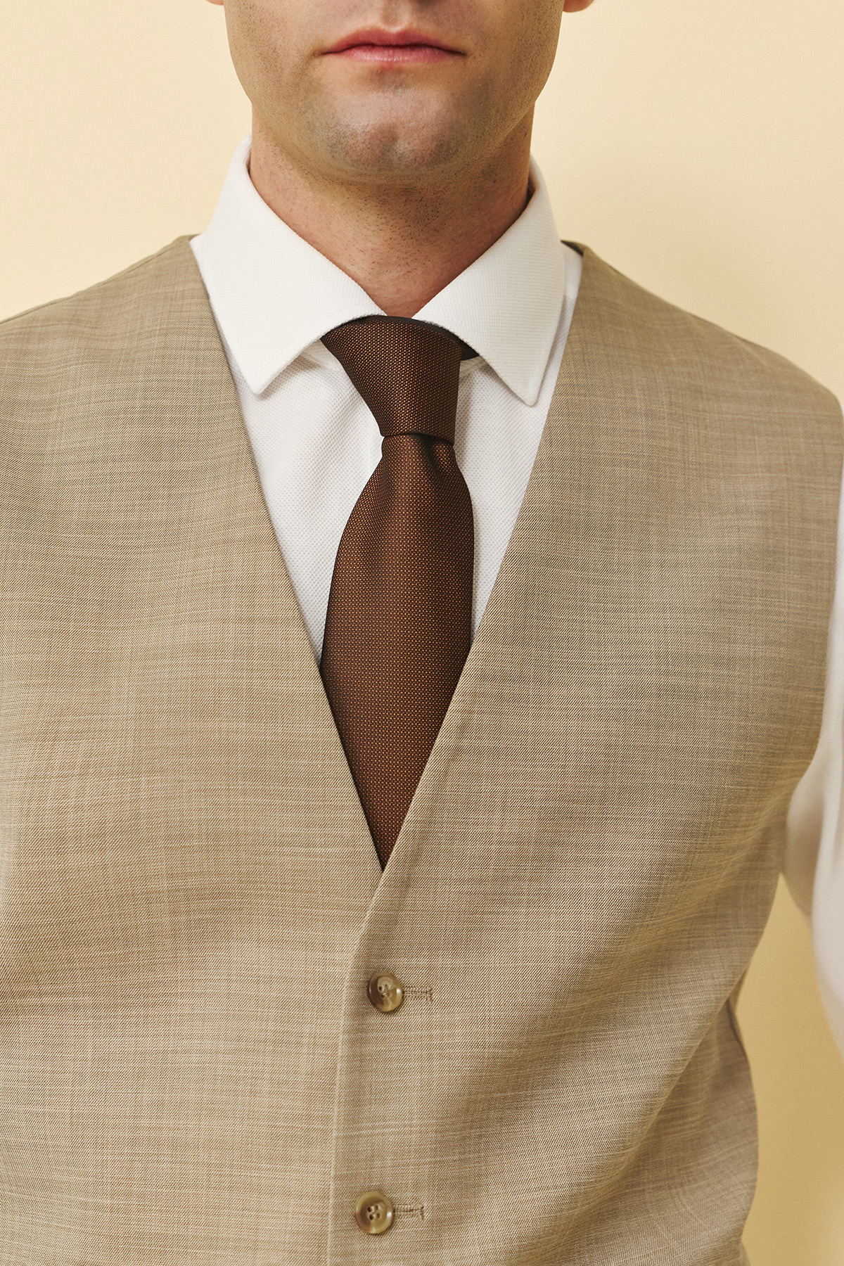 Bizzaro Κοστούμι 855G-081 Slim Fit σε Light Brown Χρώμα - Image 10