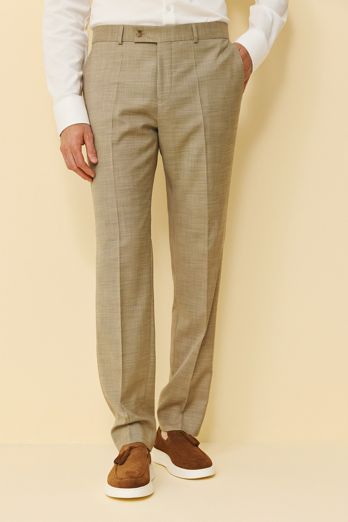 Bizzaro Κοστούμι 855G-081 Slim Fit σε Light Brown Χρώμα - Image 11