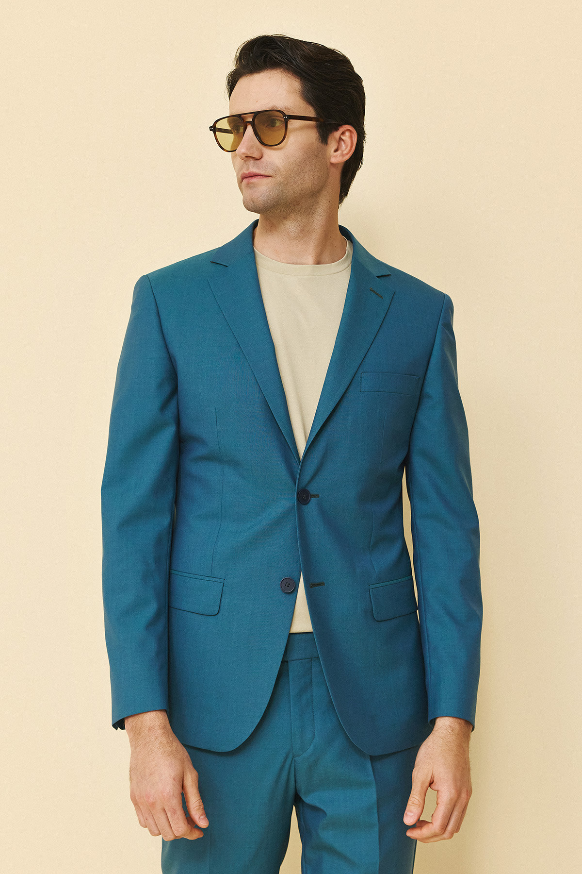 Alternative view of Bizzaro Κοστούμι 855-081 Slim Fit σε Πετρόλ Χρώμα