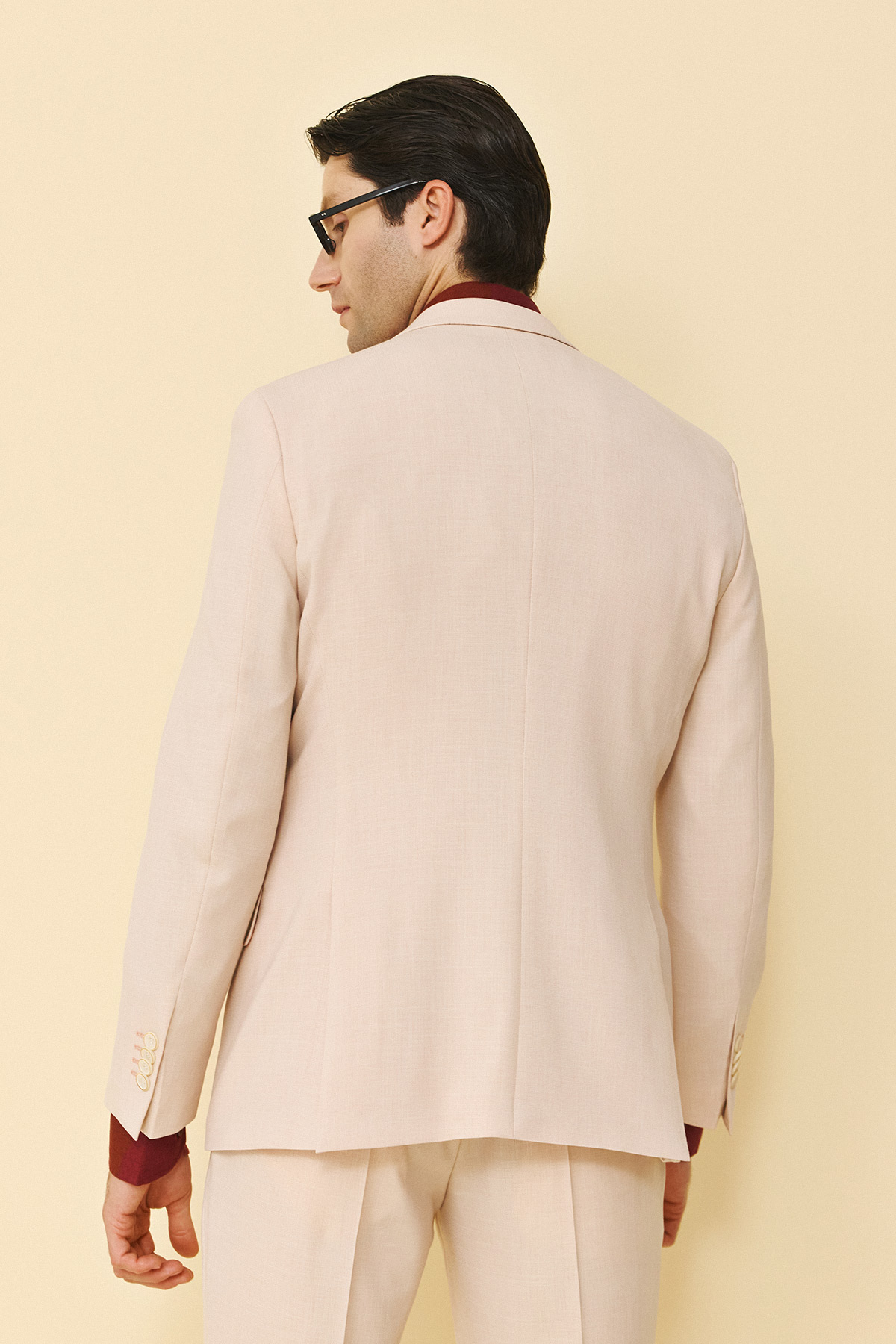 Bizzaro Κοστούμι Μυτερό Πέτο 856N-098R σε SOMON Χρώμα και Slim Fit Εφαρμογή - Image 10