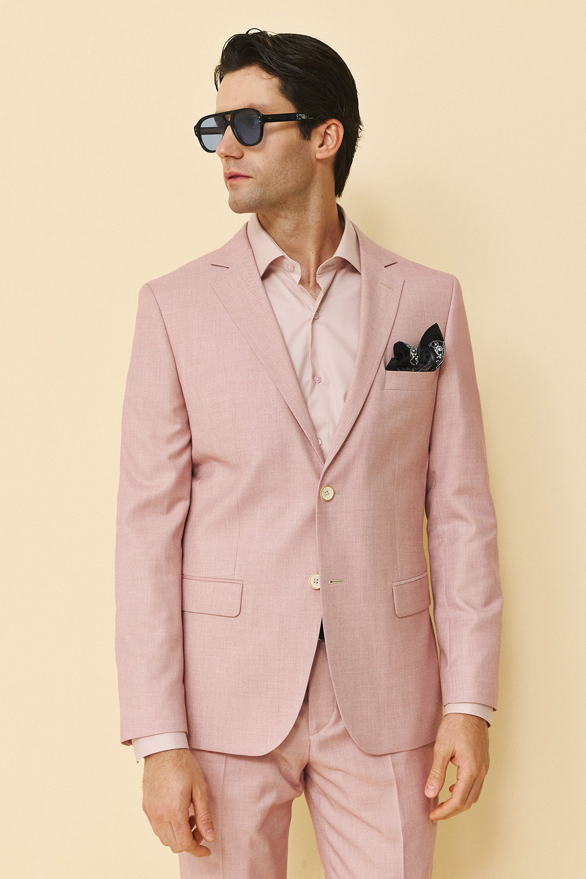 Alternative view of Bizzaro Κοστούμι 855-081 Slim Fit σε Ροζ Χρώμα
