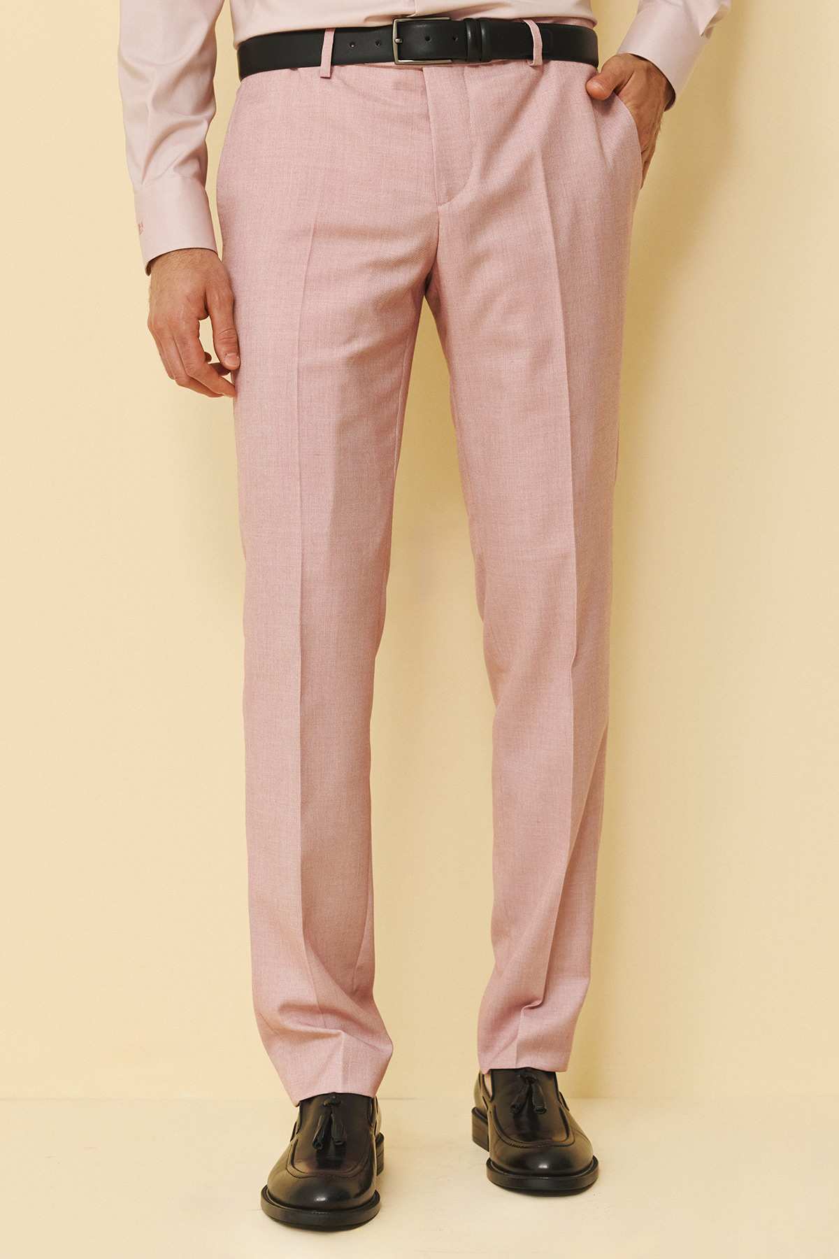 Bizzaro Κοστούμι 855-081 Slim Fit σε Ροζ Χρώμα - Image 9