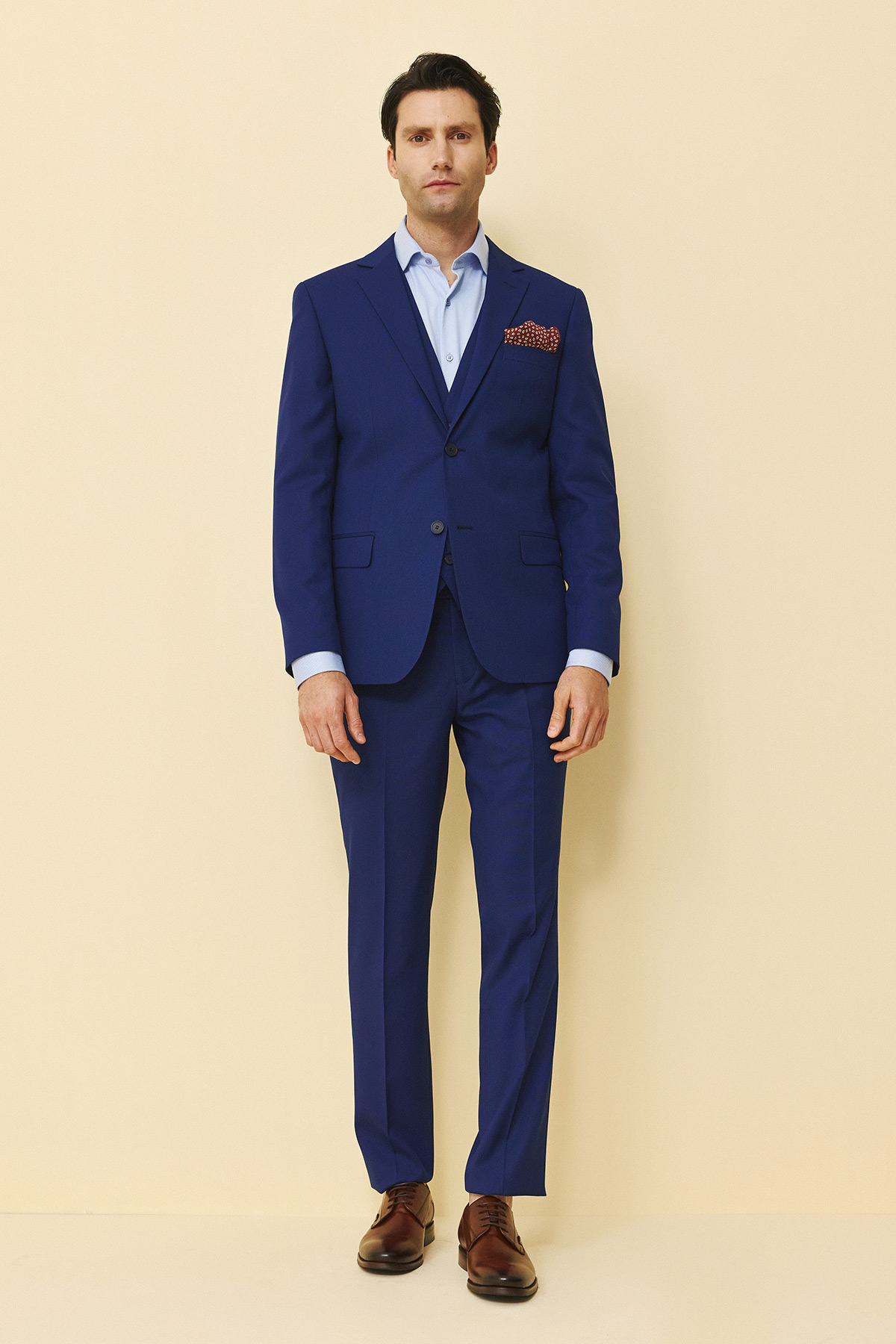 Alternative view of Bizzaro Κοστούμι 855G-081 Slim Fit σε Blue Χρώμα