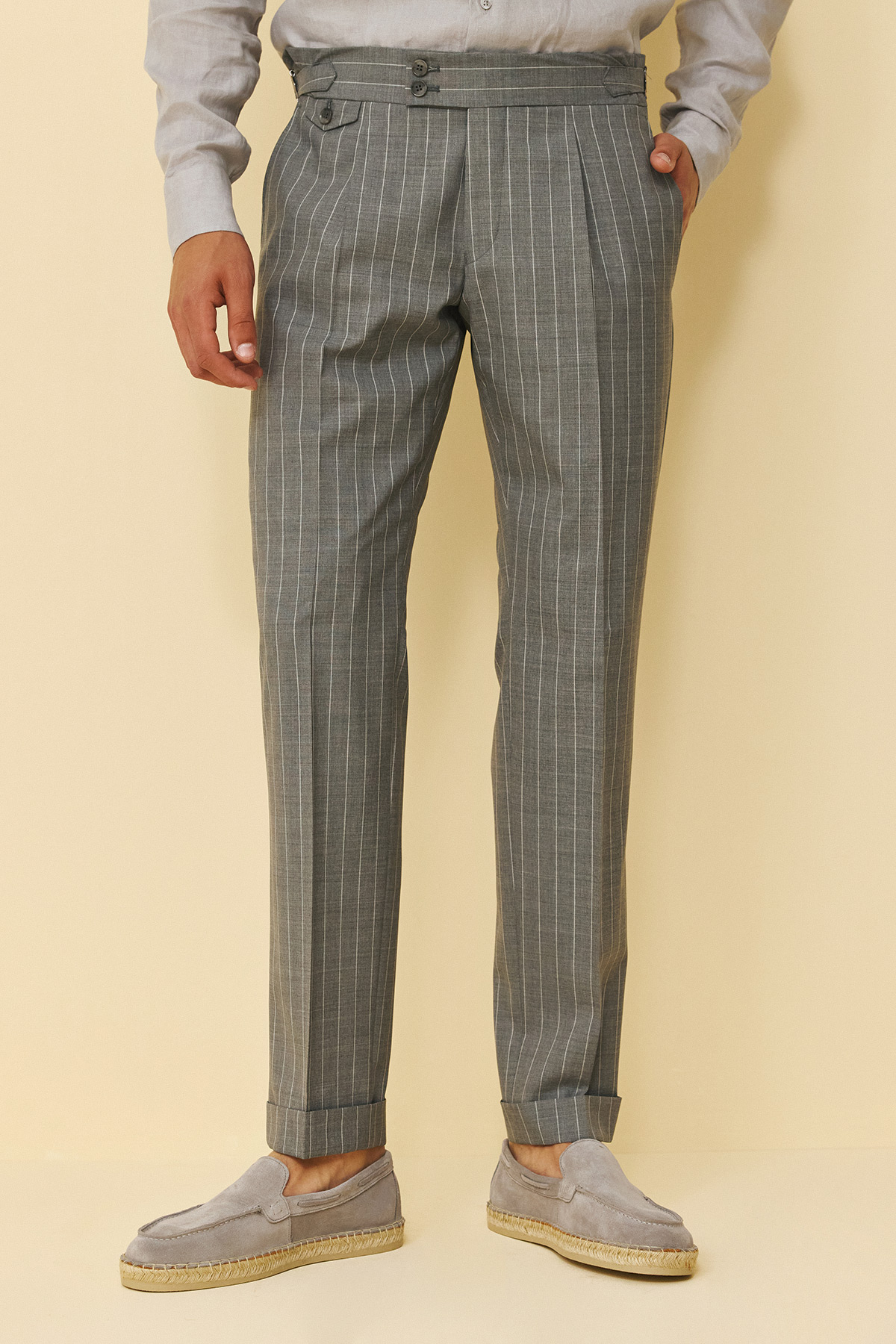 Guy Laroche Κοστούμι ΜΙΣΟΦΟΔΡΟ 854 Slim Fit σε GREY Χρώμα - Image 8