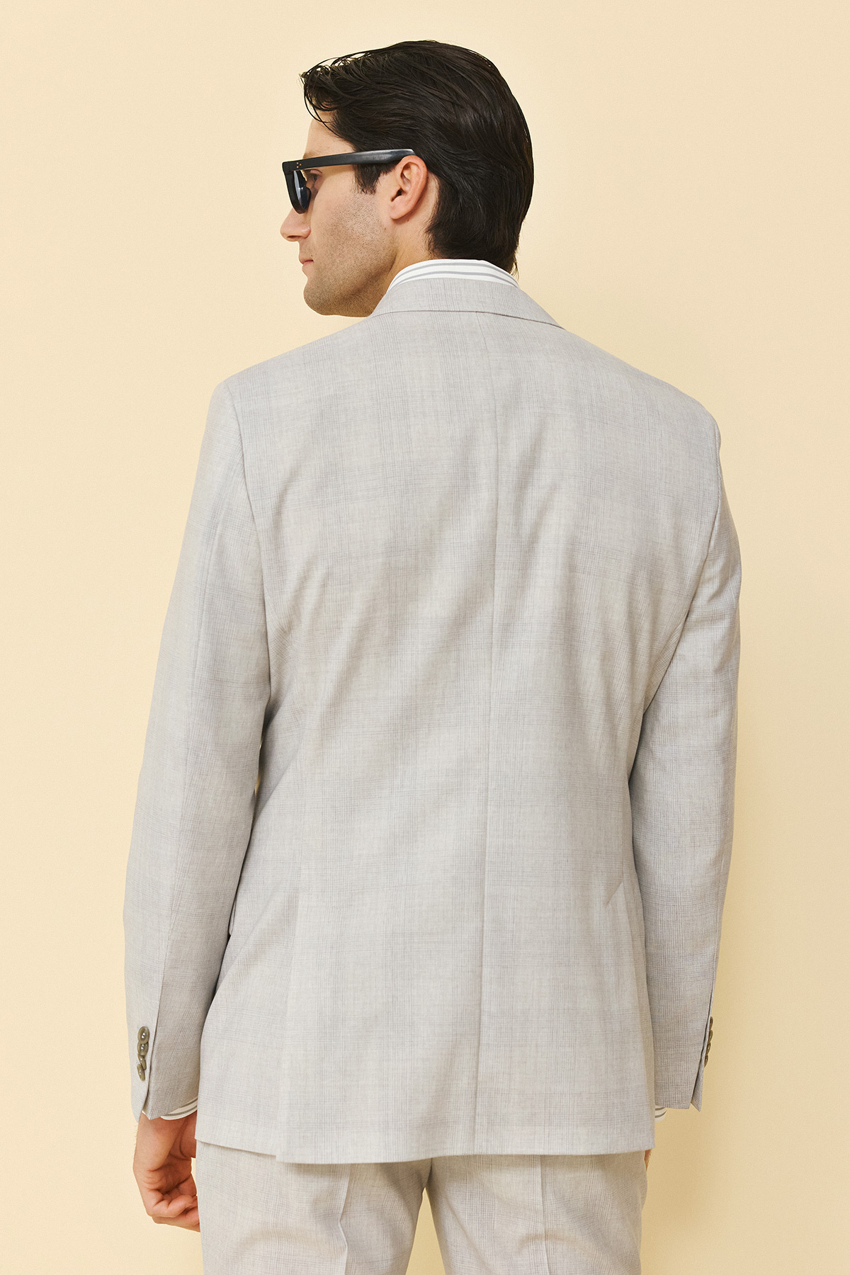 Guy Laroche Κοστούμι ΜΙΣΟΦΟΔΡΟ 854-081 Slim Fit σε L.GREY Χρώμα - Image 7