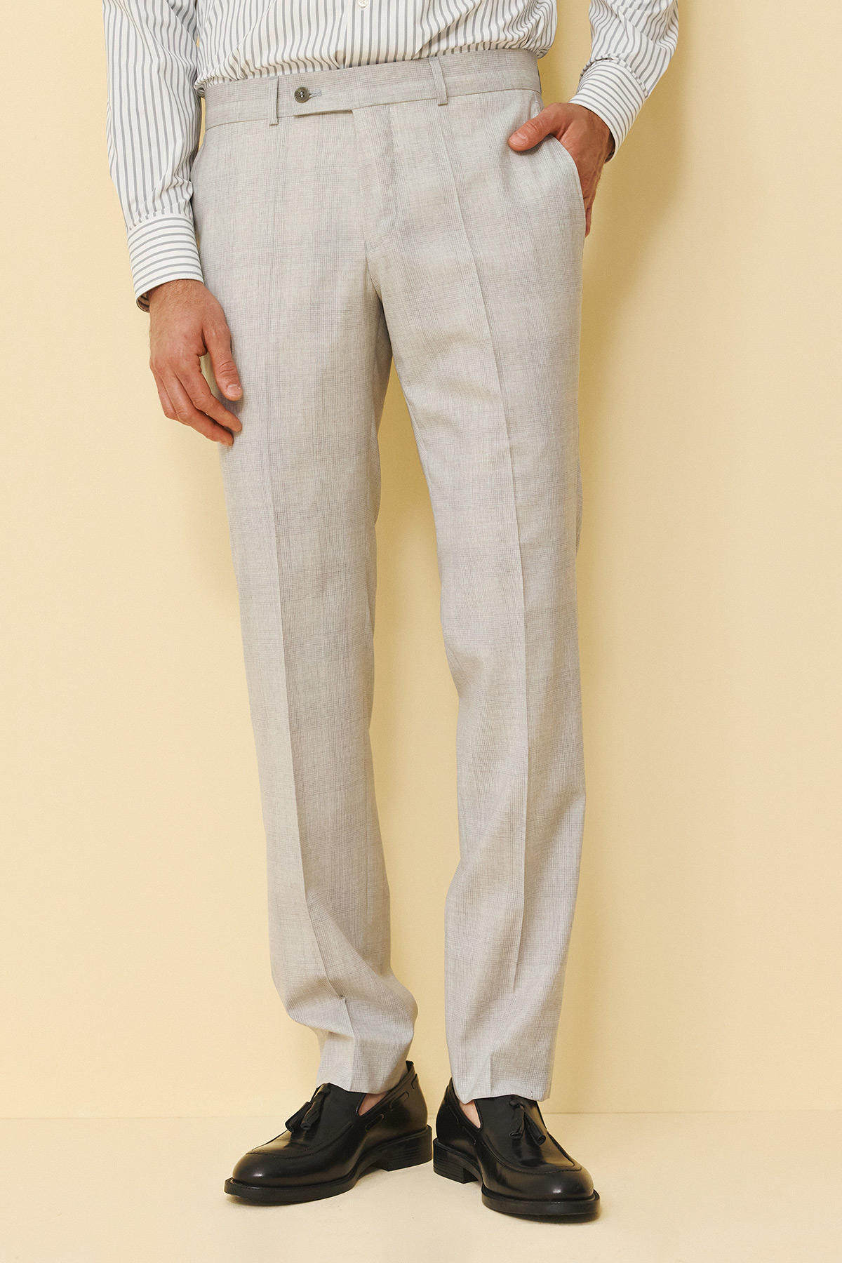 Guy Laroche Κοστούμι ΜΙΣΟΦΟΔΡΟ 854-081 Slim Fit σε L.GREY Χρώμα - Image 10