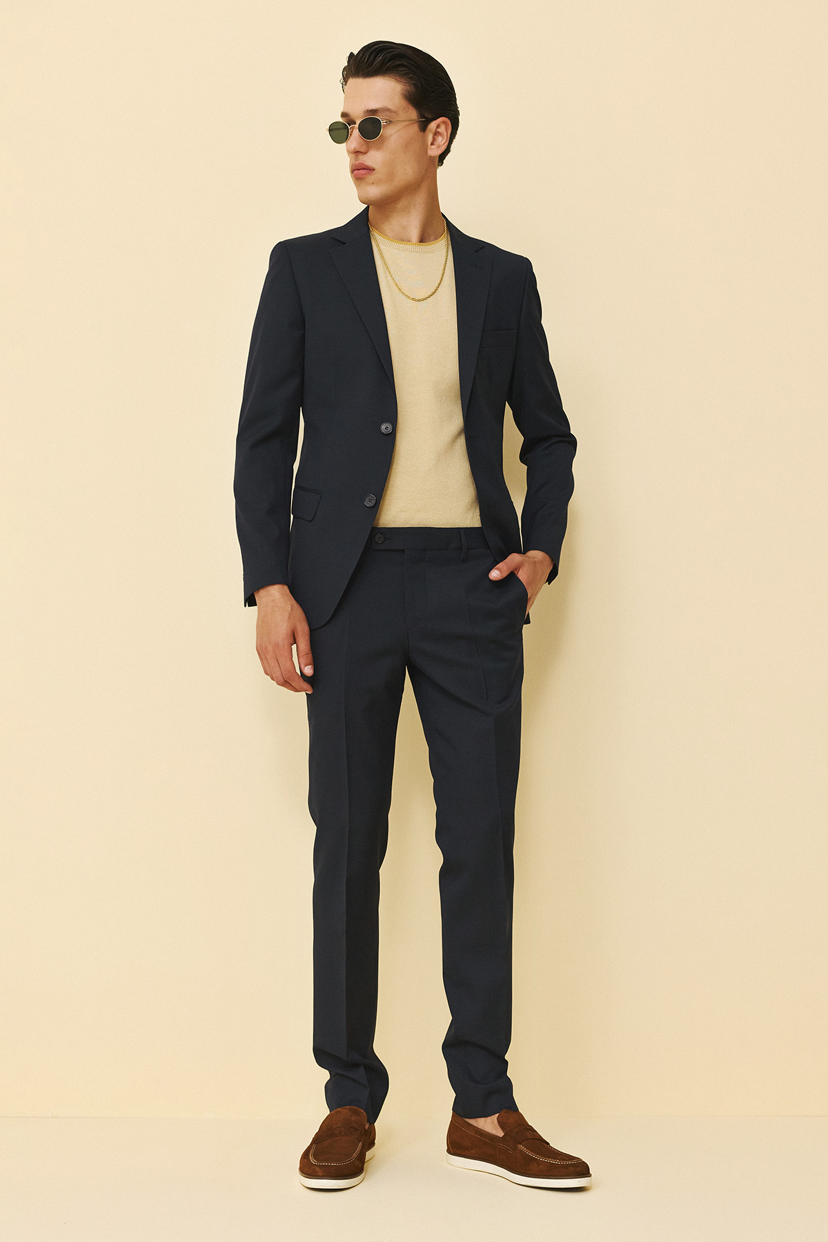 Guy Laroche Κοστούμι 10121-081 Slim Fit σε Blue Χρώμα - Image 4