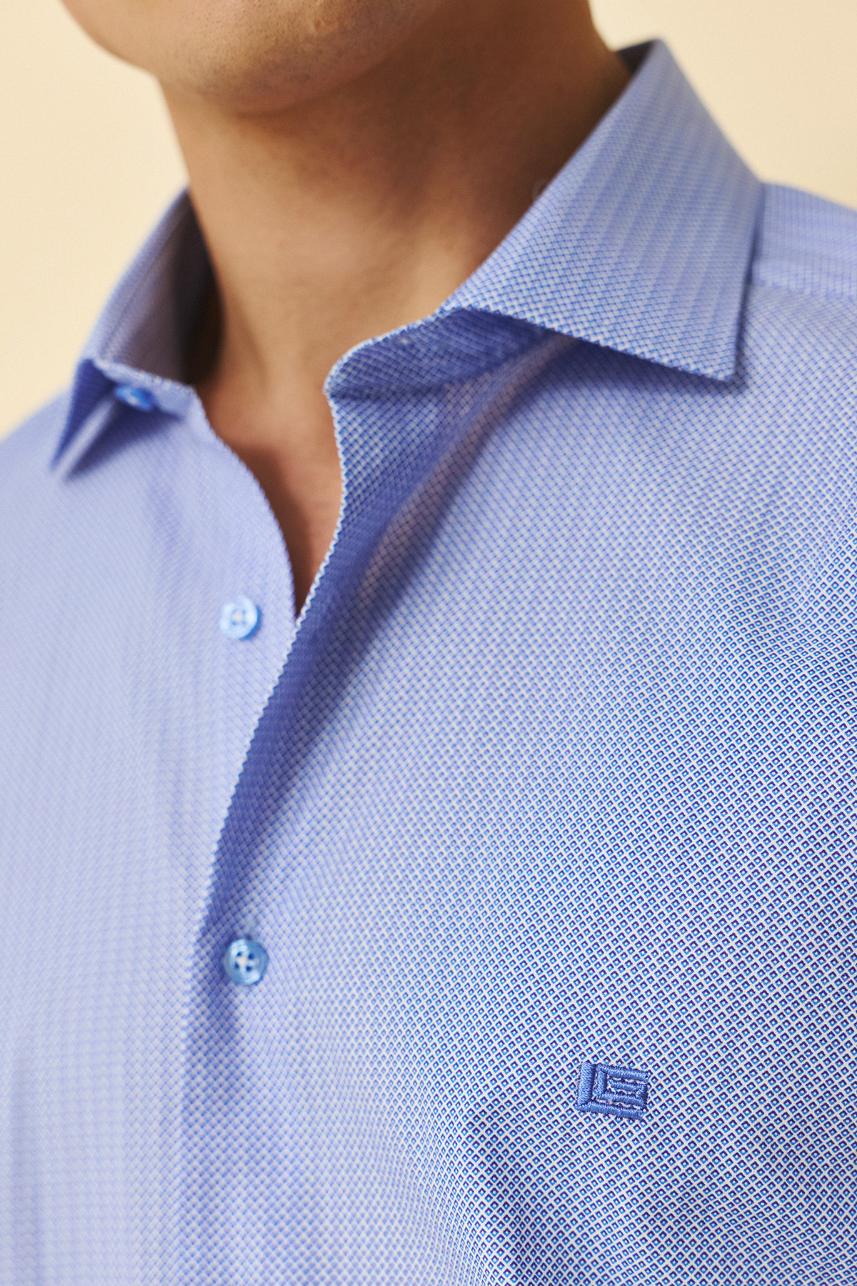 Guy Laroche Πουκάμισο Slim Fit σε Blue Χρώμα - Image 4