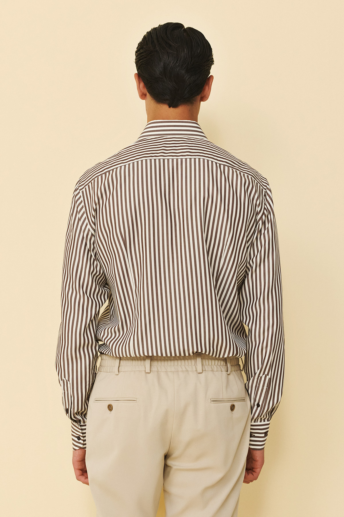 Guy Laroche Πουκάμισο Slim Fit σε BEIGE-BROWN Χρώμα - Image 6