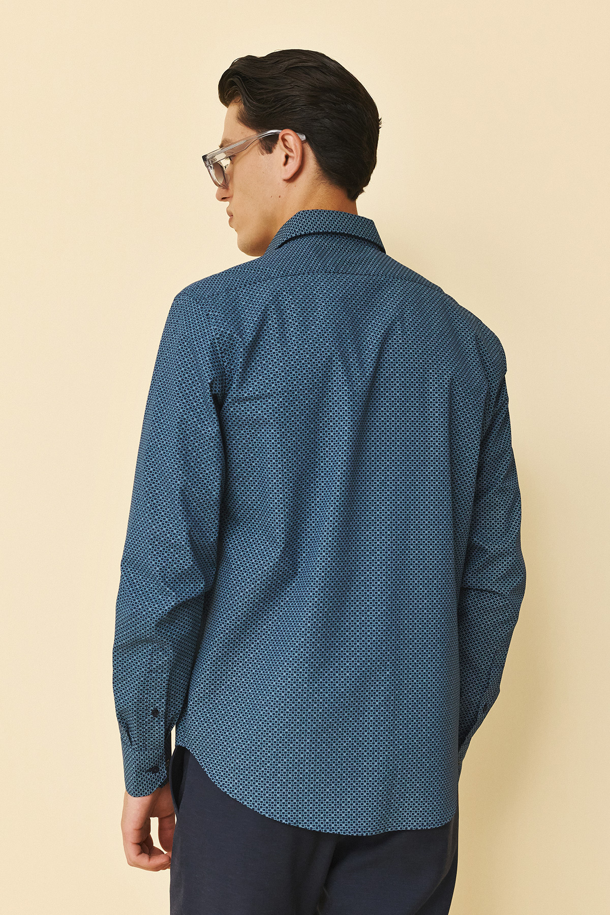 Guy Laroche Πουκάμισο Classic Fit σε D.BLUE Χρώμα - Image 4