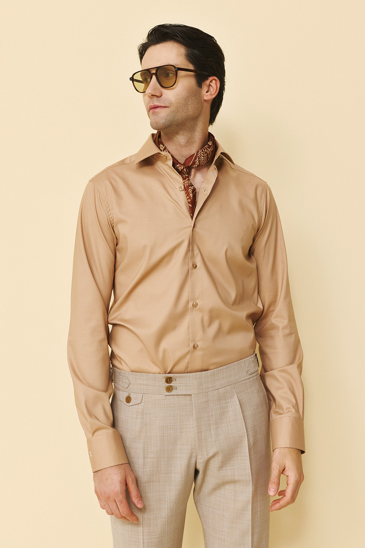 Alternative view of Guy Laroche  Πουκάμισο Slim Fit σε Camel Χρώμα