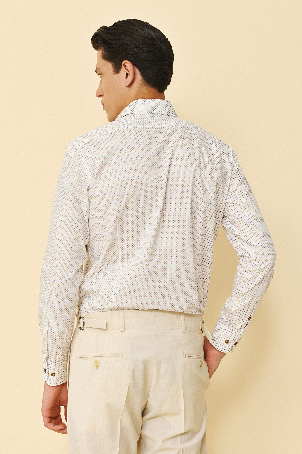 Guy Laroche Πουκάμισο Slim Fit σε WHITE Χρώμα - Image 3