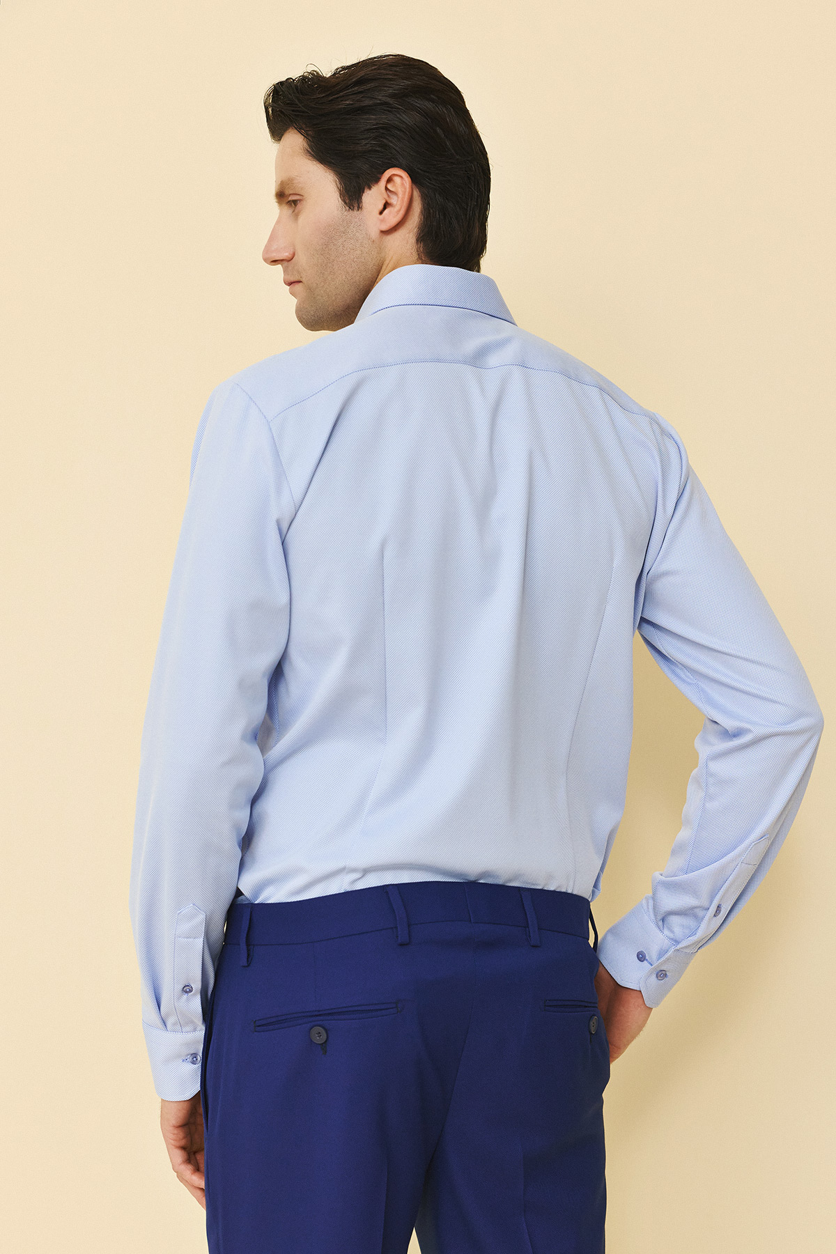 Guy Laroche Πουκάμισο Slim Fit σε SIEL Χρώμα - Image 4