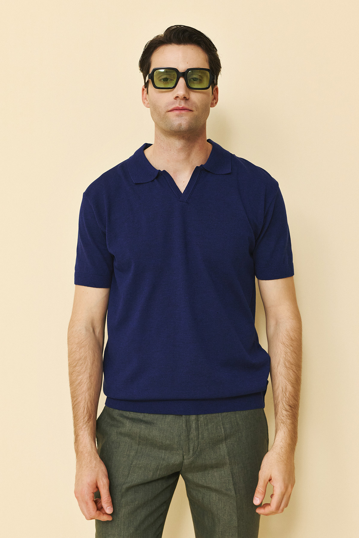 Guy Laroche Κοντομάνικη Μπλούζα T-Shirt πόλο σε Blue Χρώμα