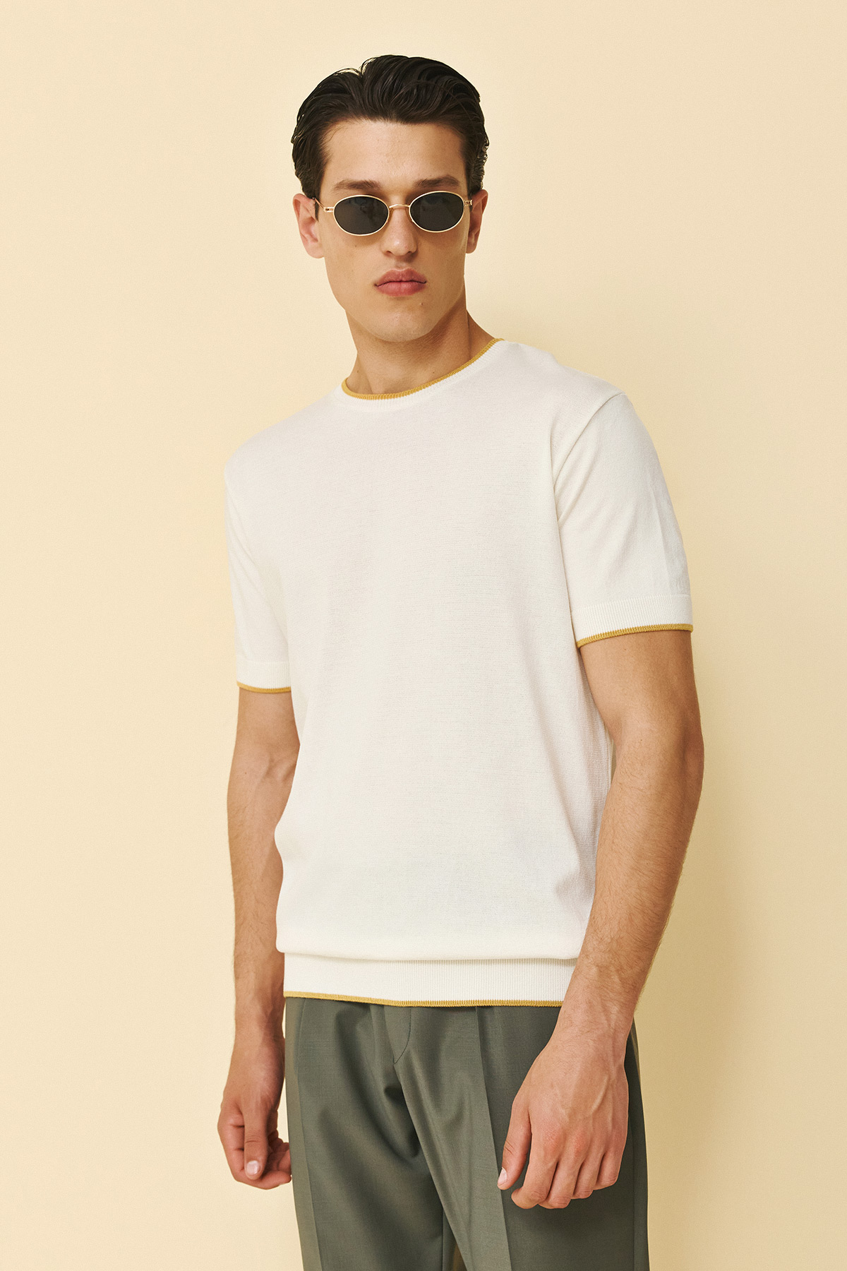 Guy Laroche Κοντομάνικη Μπλούζα T-Shirt  σε Off White Χρώμα