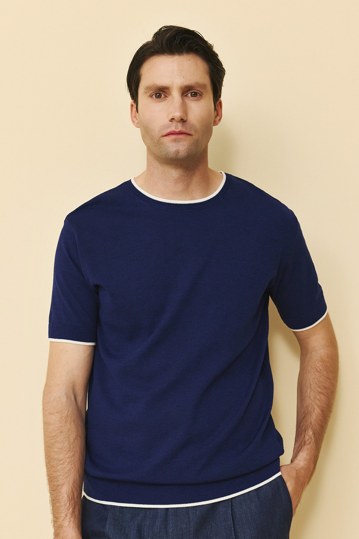 Guy Laroche Κοντομάνικη Μπλούζα T-Shirt σε Blue Χρώμα - Image 4