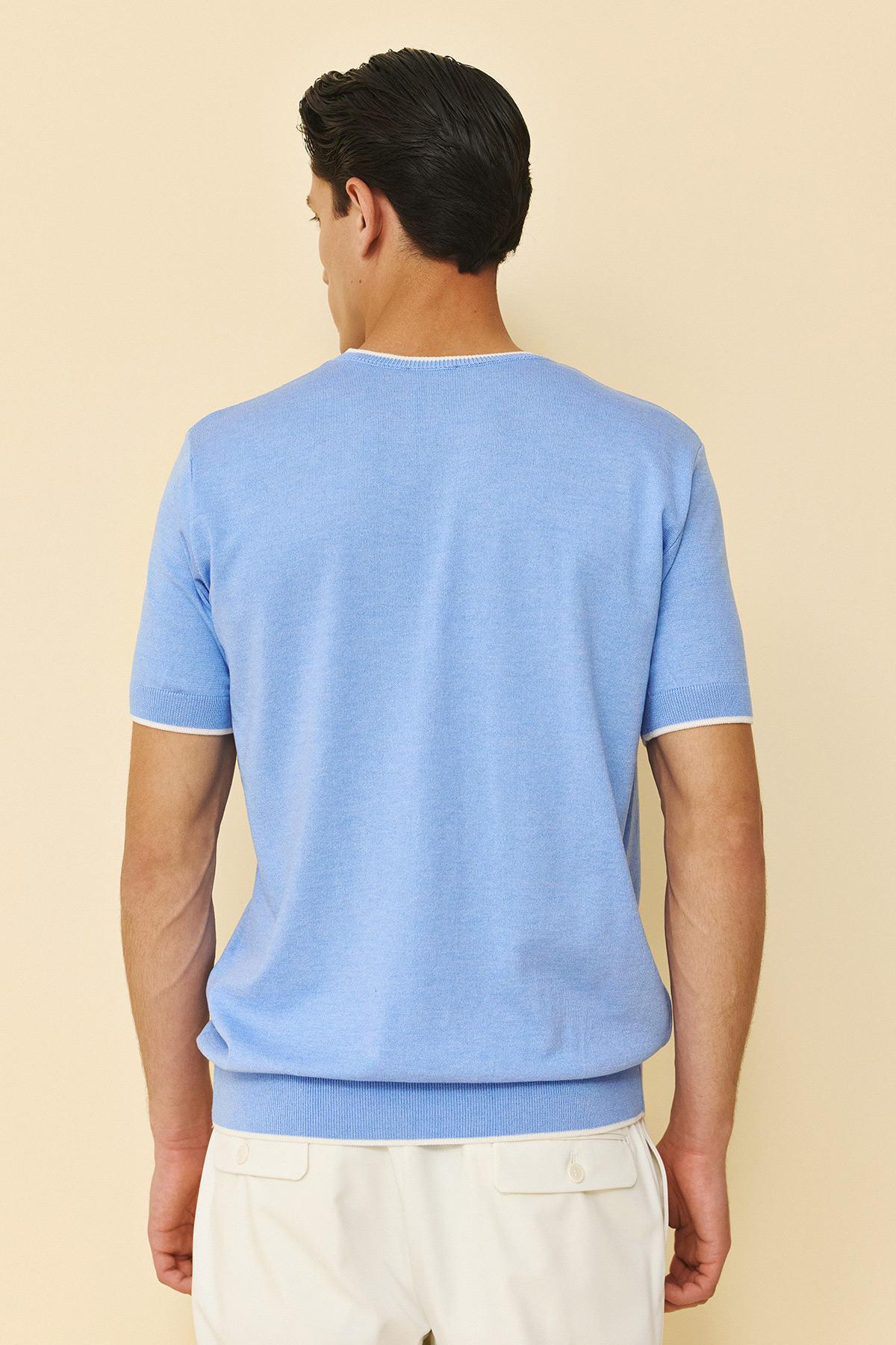 Alternative view of Guy Laroche Κοντομάνικη Μπλούζα T-Shirt  σε Ciel Χρώμα