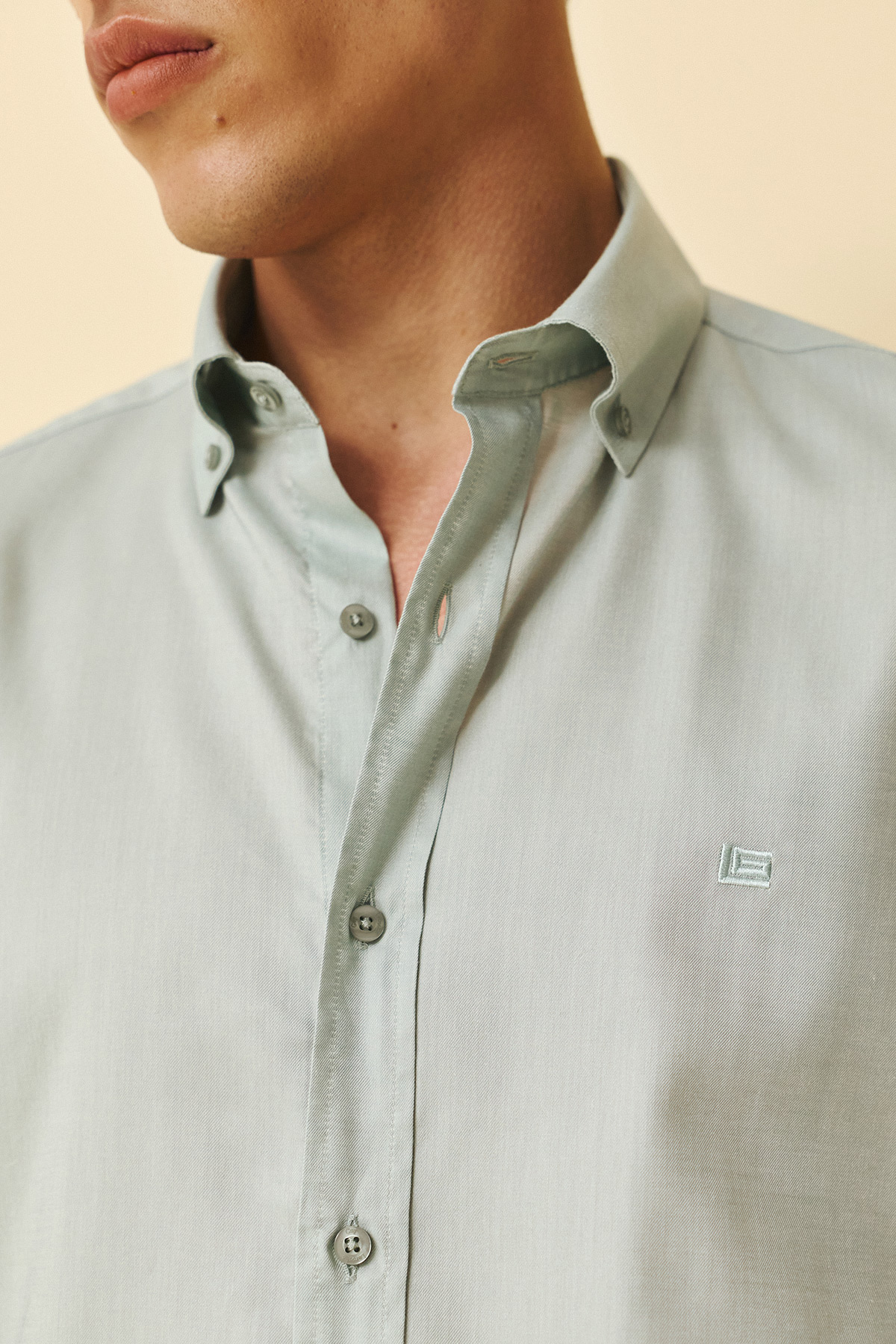 Alternative view of Guy Laroche Πουκάμισο Classic Fit σε Mint Χρώμα