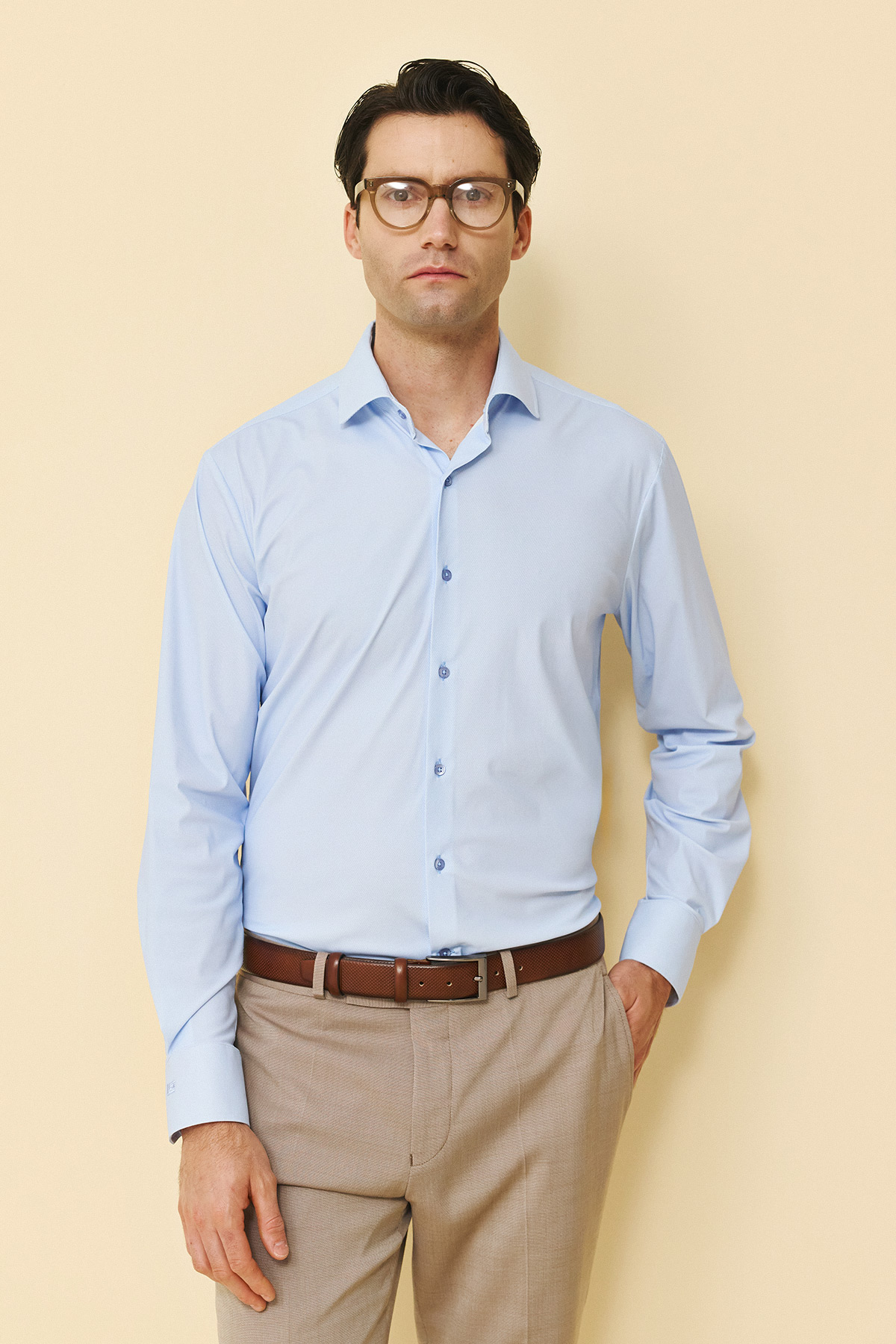 Guy Laroche Πουκάμισο Slim Fit  σε Ciel Χρώμα