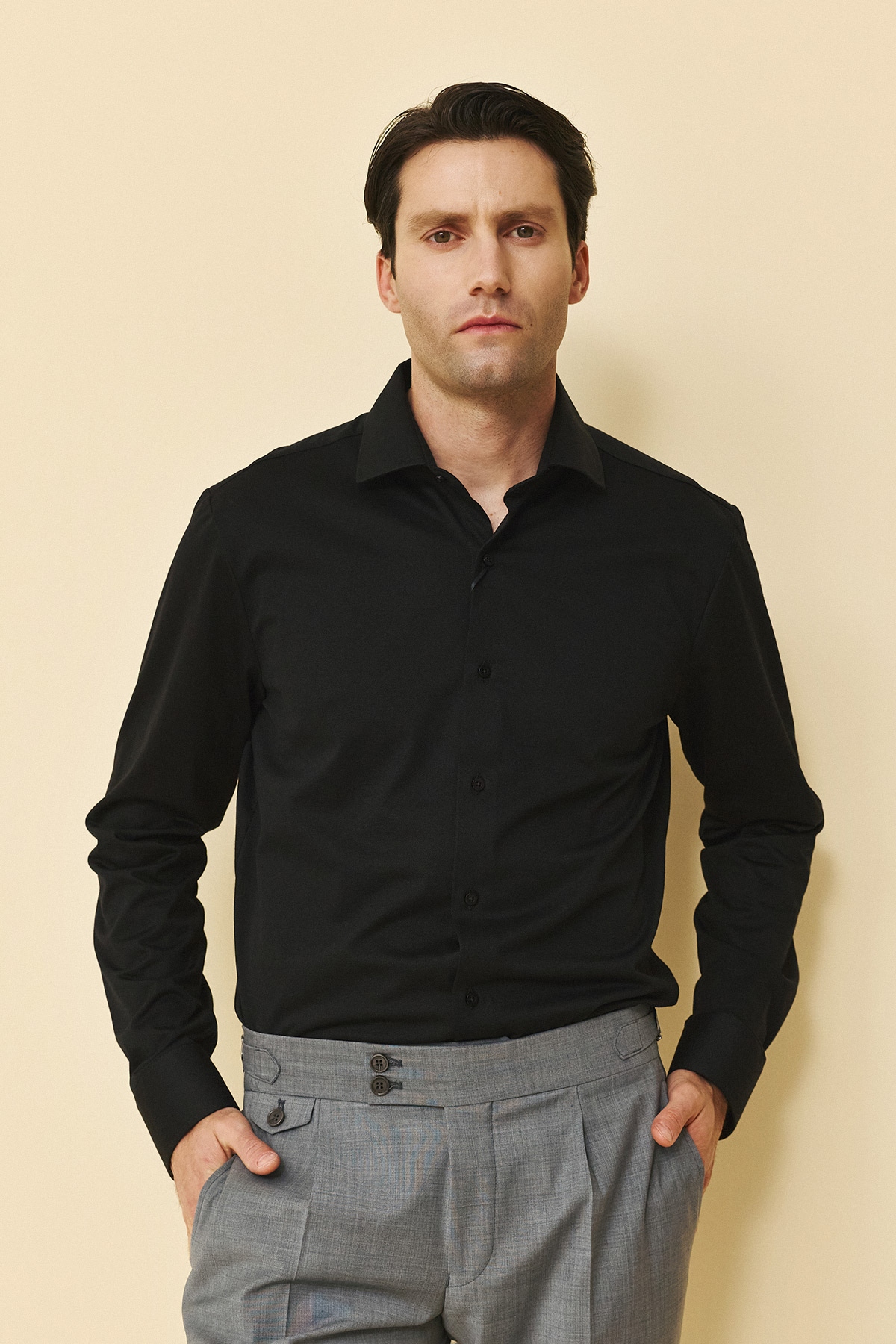 Guy Laroche Πουκάμισο Slim Fit σε Black Χρώμα