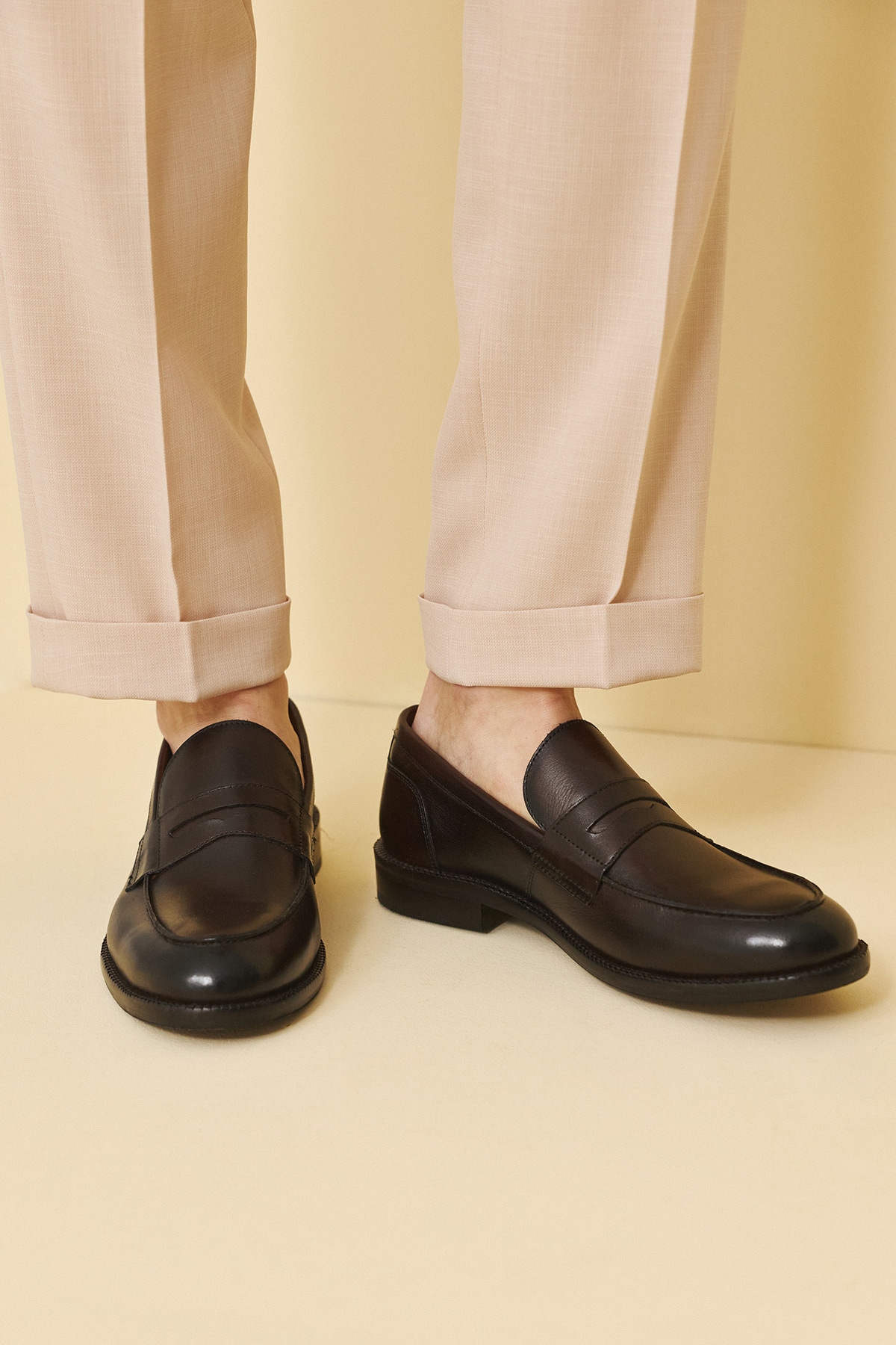 Alternative view of Philippε Lang Δερμάτινο Loafer – Σκούρο Καφέ Χρώμα